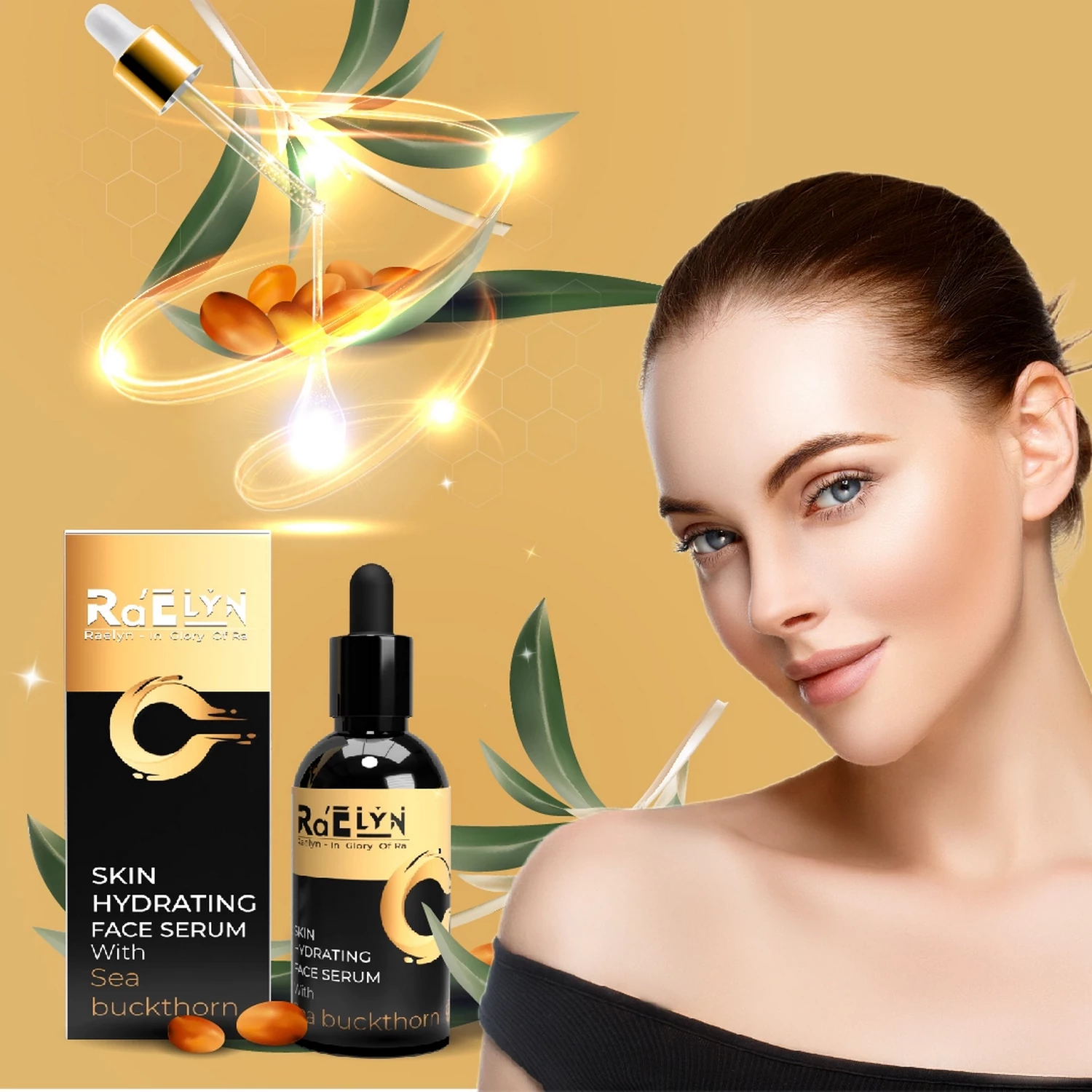 Skin Hydrating Face Serum with Sea Buckthorn (50 ml) (PC1380)